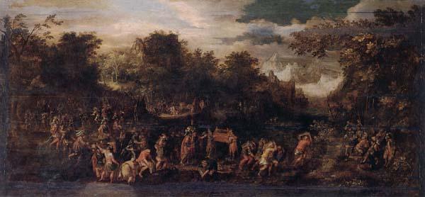 unknow artist Moses and the israelites with the ark France oil painting art